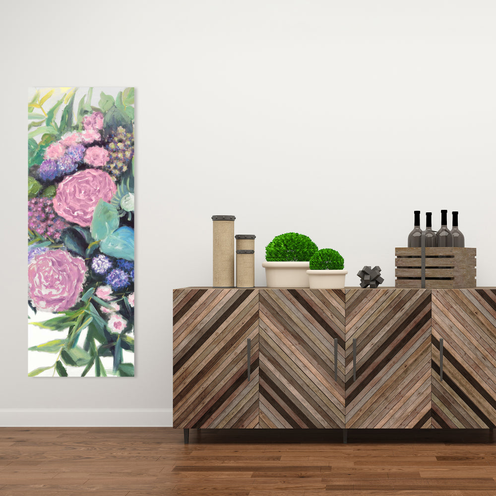 Melody of Fuchsia Flowers | Botanical Canvas | Home Decor