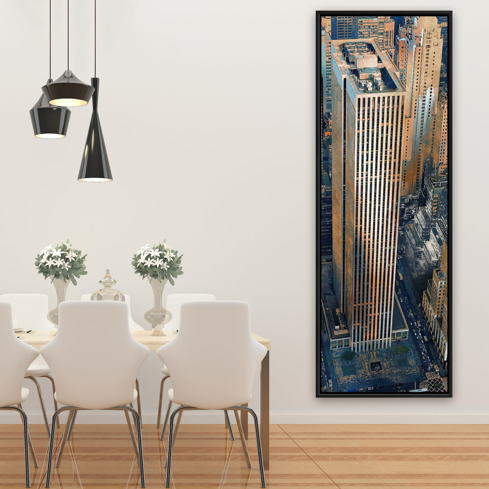 Toile du bâtiment General Motors - Décoration urbaine hyperréaliste