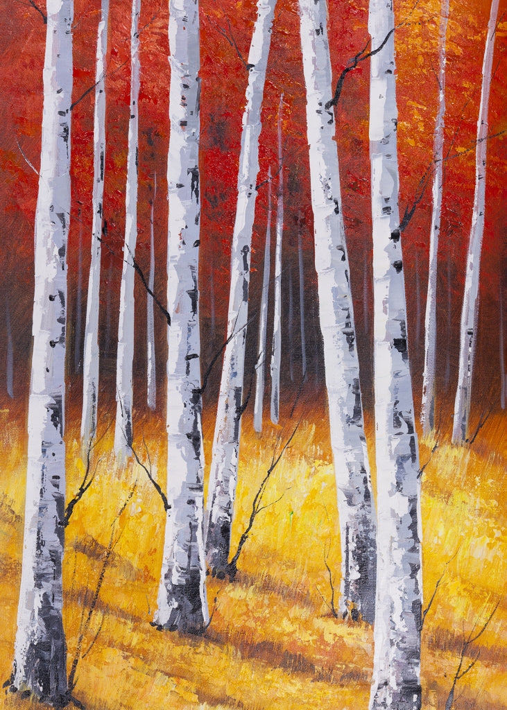 Fall Forest Landscape - Yellow Trees Indoor/Outdoor Door Mat