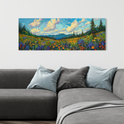 Canvas 16 x 48 - Flower field