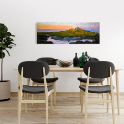 Toile 16 x 48 - Paysage du mont fuji