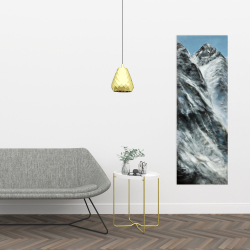 Canvas 16 x 48 - Mountains of lhotse wall on nepal side