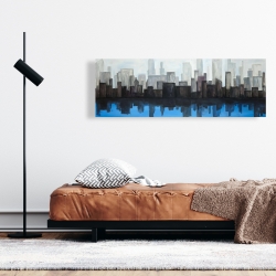 Canvas 16 x 48 - View of a blue city