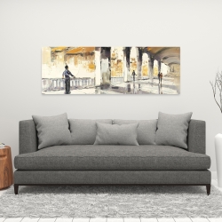 Canvas 16 x 48 - People in a spacious hall