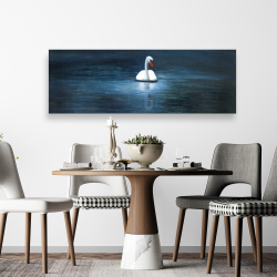 Canvas 20 x 60 - Beautiful swan