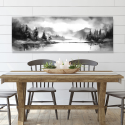 Toile 20 x 60 - Au bord du lac