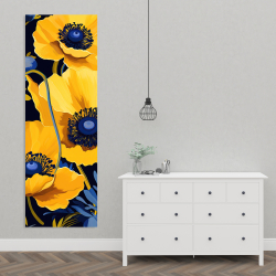 Canvas 20 x 60 - Yellow and blue