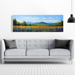 Canvas 20 x 60 - Blue field