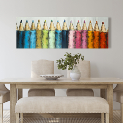 Canvas 20 x 60 - Colouring pencils
