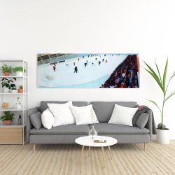 Toile 20 x 60 - Partie de hockey