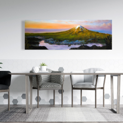 Toile 20 x 60 - Paysage du mont fuji