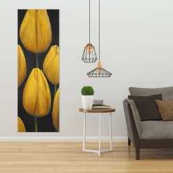 Canvas 20 x 60 - Six daffodils flowers