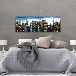 Canvas 20 x 60 - Colorful skyline