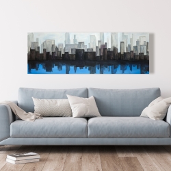 Canvas 20 x 60 - View of a blue city