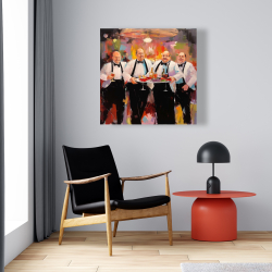 Canvas 24 x 24 - Proud waiters