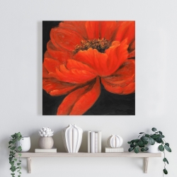 Canvas 24 x 24 - Red petal flower