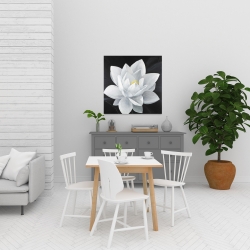 Canvas 24 x 24 - Overhead view of a lotus flower