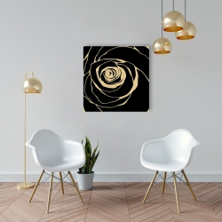 Canvas 24 x 24 - Black rose