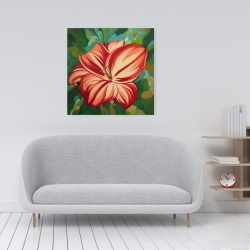 Canvas 24 x 24 - Blooming daylilies