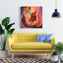Canvas 24 x 24 - Inside view of antelope canyon