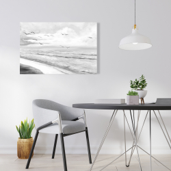 Canvas 24 x 36 - Monochrome tropical sunset