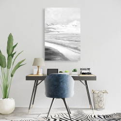 Canvas 24 x 36 - Monochrome tropical sunset