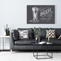 Canvas 24 x 36 - Vintage beer signboard