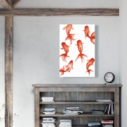 Canvas 24 x 36 - Small red fishes