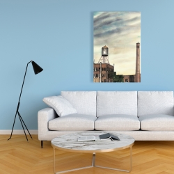 Canvas 24 x 36 - Water tower in new-york