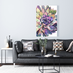 Canvas 24 x 36 - Multicolored succulent 