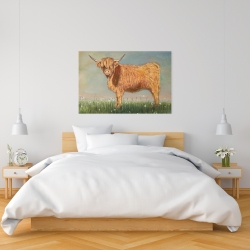 Toile 24 x 36 - Daisy la vache highland