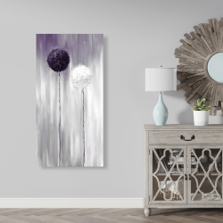 Canvas 24 x 48 - Purple allium flowers