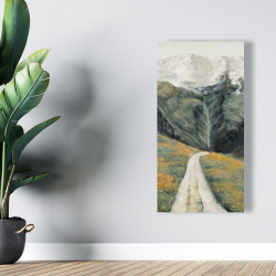 Canvas 24 x 48 - Mountainous landscape