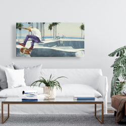 Canvas 24 x 48 - Skate park california