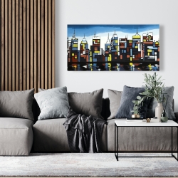 Canvas 24 x 48 - Colorful skyline