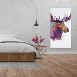 Canvas 24 x 48 - Abstract moose
