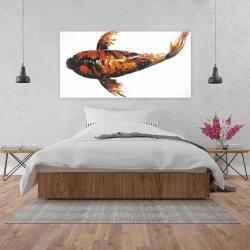 Canvas 24 x 48 - Red butterfly koi fish