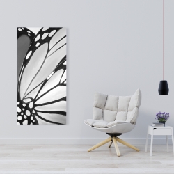 Canvas 24 x 48 - Monarch wings closeup