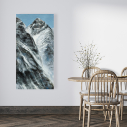 Canvas 24 x 48 - Mountains of lhotse wall on nepal side