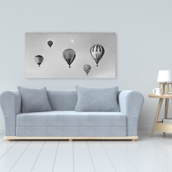 Canvas 24 x 48 - Air balloon landscape