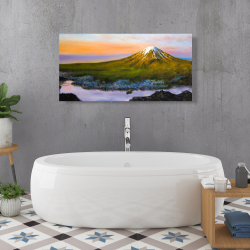 Toile 24 x 48 - Paysage du mont fuji