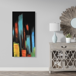 Canvas 24 x 48 - Abstract tall buildings