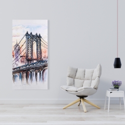 Toile 24 x 48 - Esquisse d'un pont