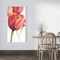 Toile 24 x 48 - Tulipes en fleur