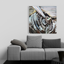 Canvas 36 x 36 - Airplane propeller