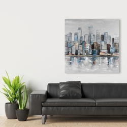 Canvas 36 x 36 - Abstract urban skyline