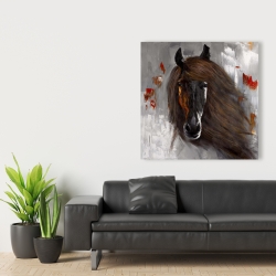 Canvas 36 x 36 - Proud brown horse