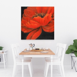 Canvas 36 x 36 - Red petal flower