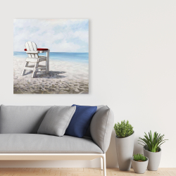 Canvas 36 x 36 - White beach chair