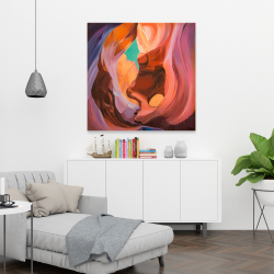 Canvas 36 x 36 - Inside view of antelope canyon